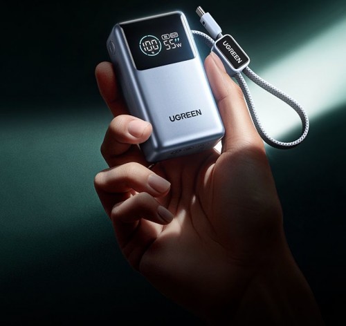 綠聯充電寶3C認證55w快充小巧便攜