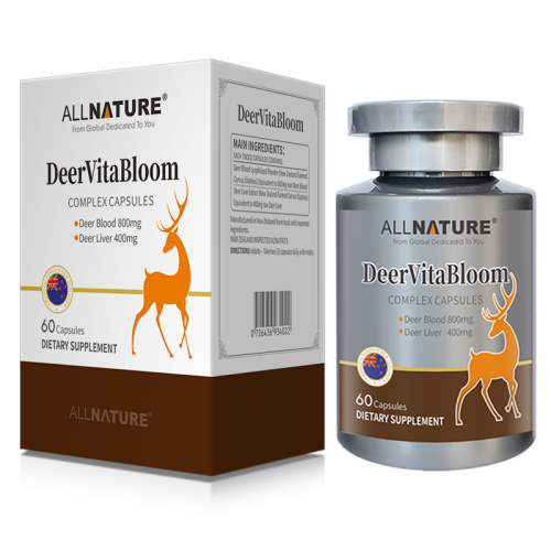 ALLNATURE新西蘭原裝進口鹿血膠囊氣血雙補改善膚色暗沉手腳冰涼