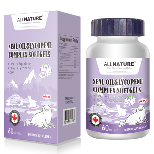 ALLNATURE加拿大原裝進口海豹油番茄紅素復合膠囊守護前列腺